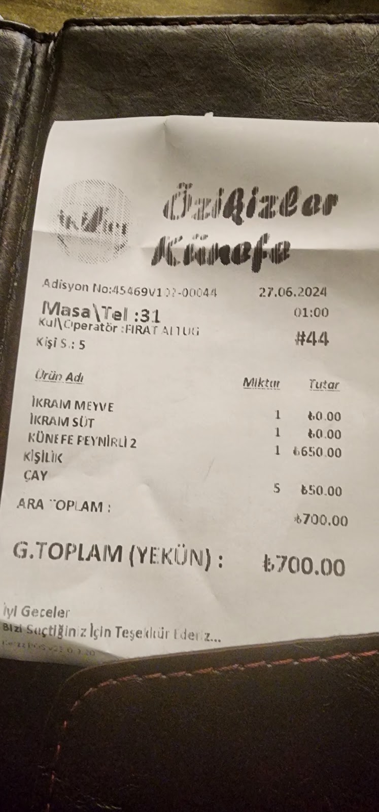 Özikizler Künefe Çukurambar | Künefe - Katmer - Tatlı photo 2