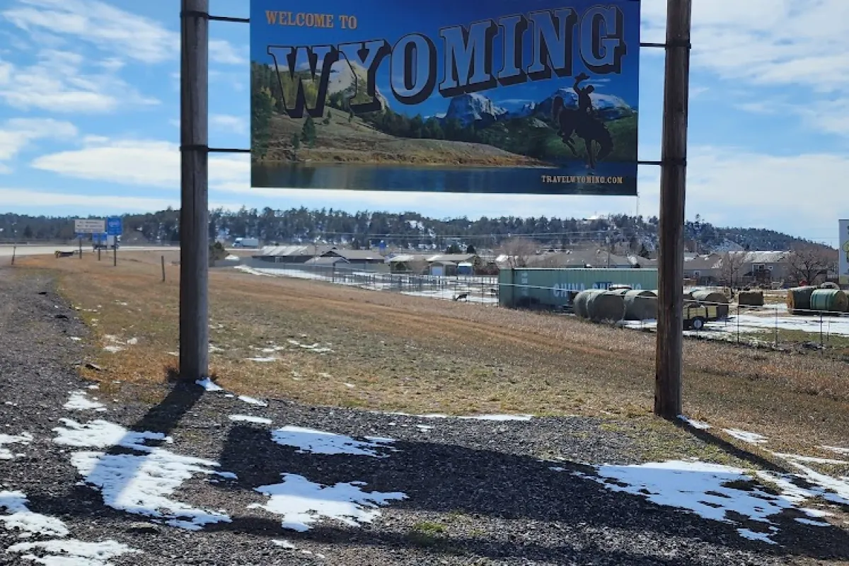 Welcome to Wyoming Sign photo 1