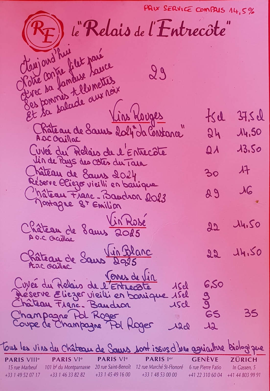 Le Relais de l'Entrecôte photo 3